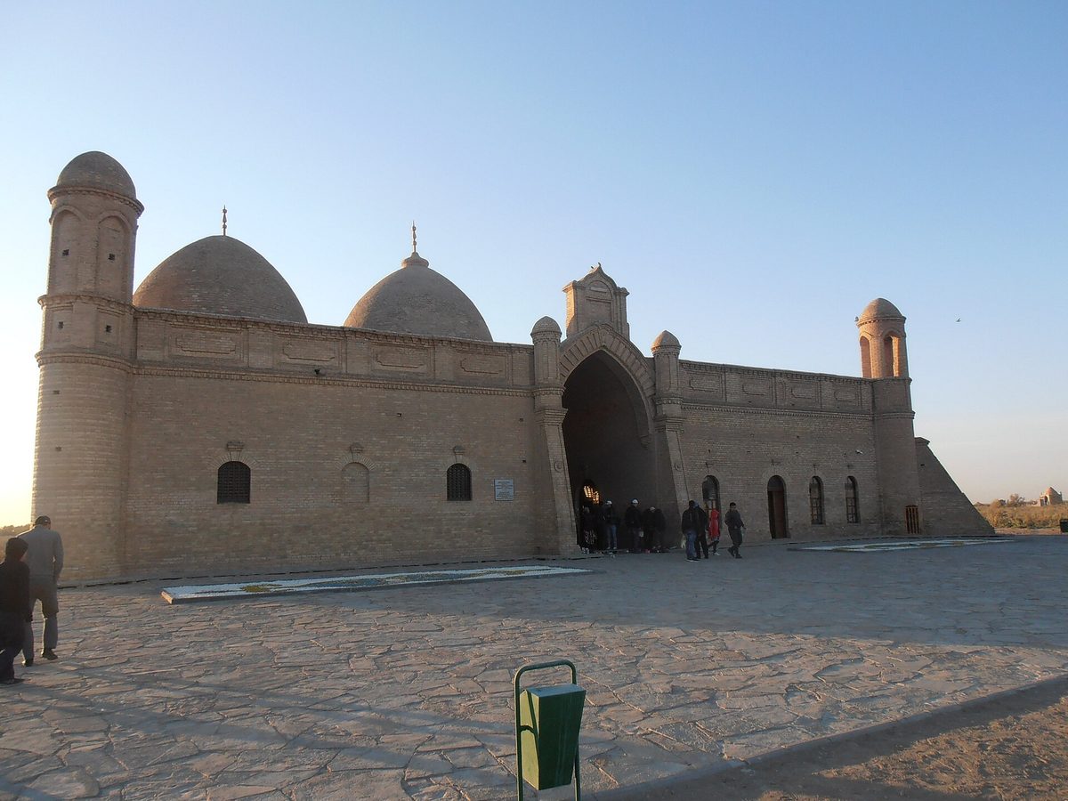Arystan Bab Mausoleum near Otrar, the traditional first stop for pilgrims